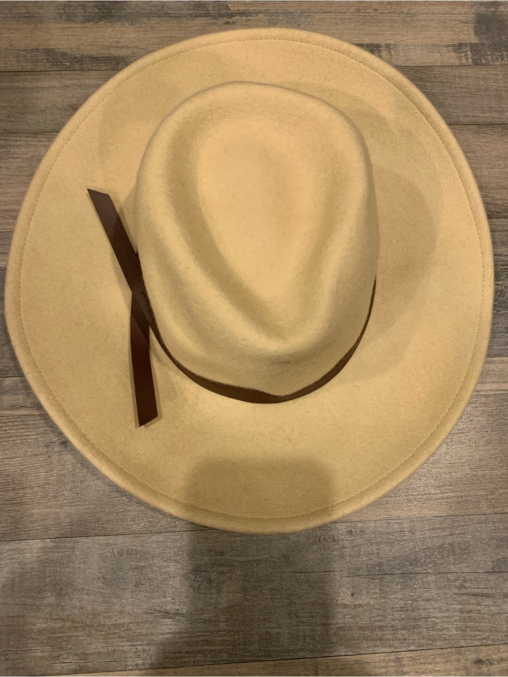 Universal ThreadClassic Women’s Wide Brim Wool Fedora Hat - Camel